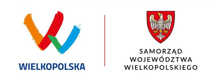 Grafika przedstawia logotyp oraz herb województwa wielkopolskiego oraz napisy "Wielkopolska" oraz "Samorząd Województwa Wielkopolskiego"